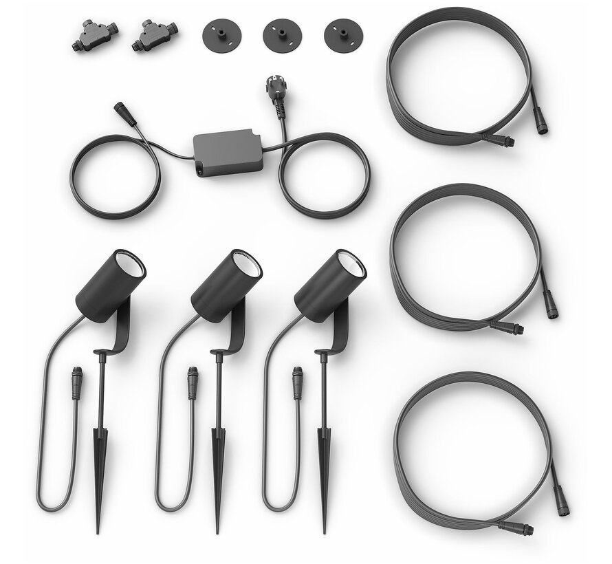 Philips Hue Outdoor Lily Sokkel (Starter Pack 3 stuks)