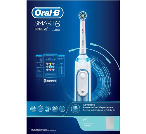 Oral-B Smart 6 6200W Blauw Elektrische Tandenborstel