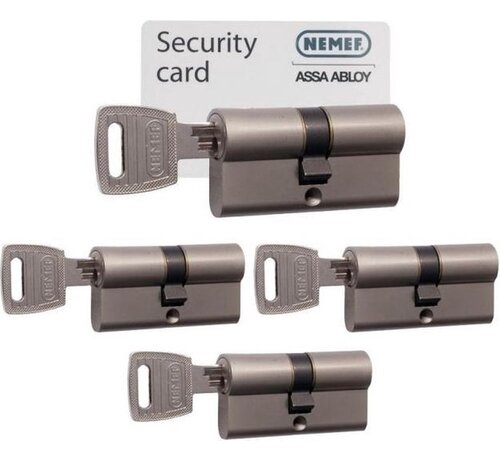 Nemef Veiligheidscilinder 142/9 Keersleutel 30/30 SKG3 4st