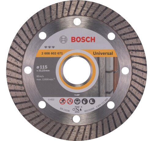 Bosch - Diamantdoorslijpschijf Best for Universal Turbo 115 x 22,23 x 2,2 x 12 mm