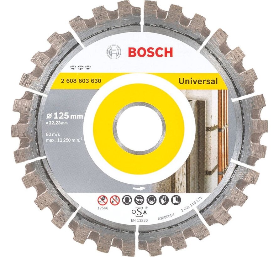 Bosch Diamantdoorslijpschijf Best for Universal 125 x 22,23