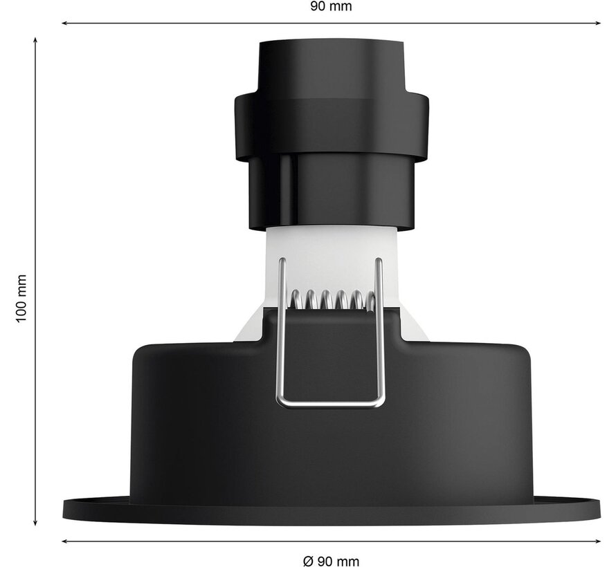 Philips Hue Milliskin Recessed Inbouwspot Aluminium