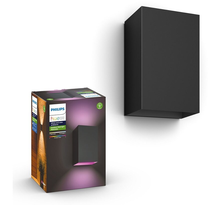 Philips Hue Resonate muurlamp White and Color zwart