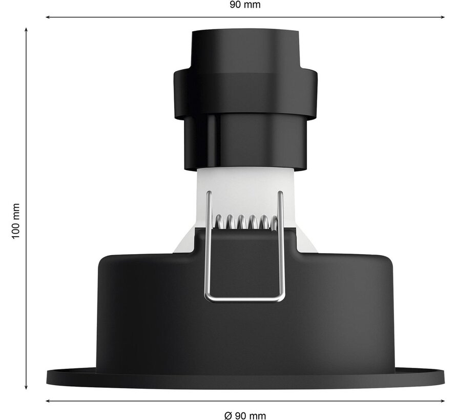Philips Hue Centura inbouwspot White and Color - rond - Zwart - 3-pack