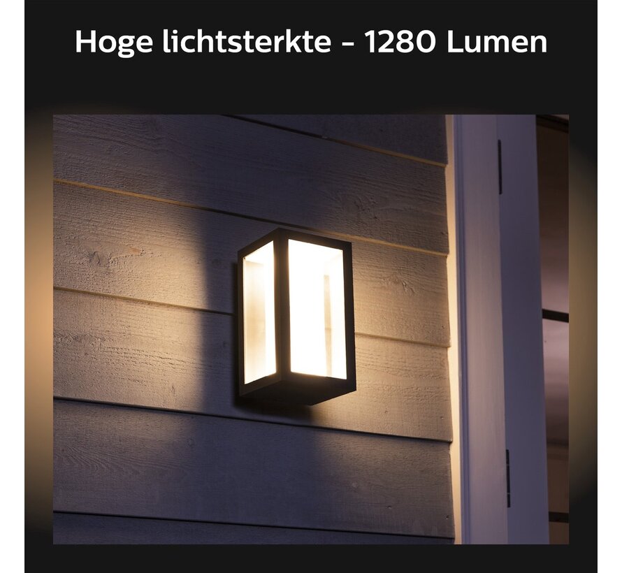 Philips Hue Impress muurlamp White and Color Zwart 
