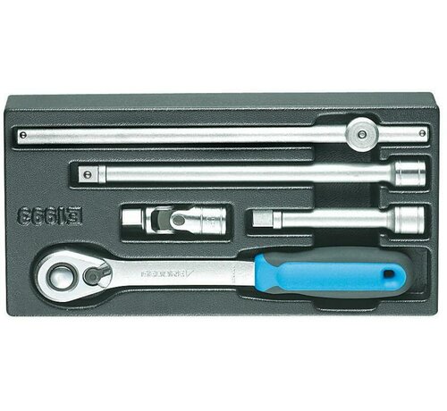 GEDORE 1500 ES-1993U-20 Toebehorenset voor 1/2" Dopsleutels – 20-delig 1550756