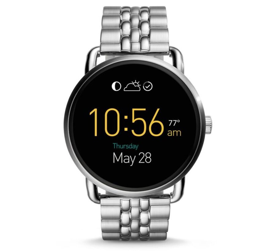 Fossil Q Wander Zilver Open doos