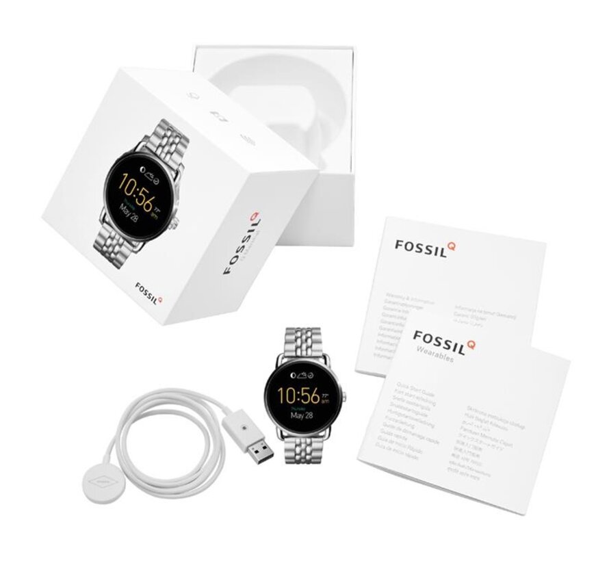 Fossil Q Wander Zilver Open doos