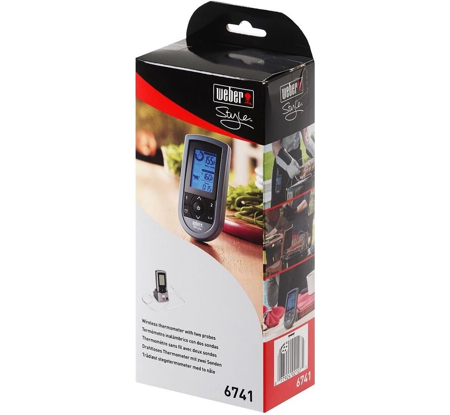 Weber 6741 Style – Draadloze Vleesthermometer met Dubbele Sensor
