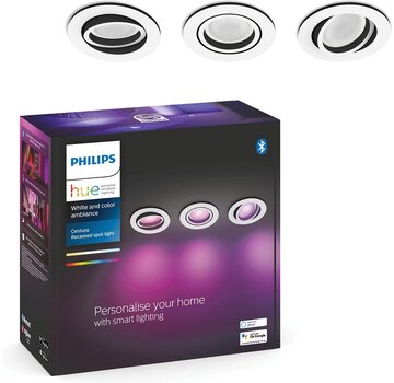 Philips Hue Centura inbouwspot White and Color - rond - Wit - 3-pack