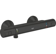 GROHE Precision Start thermostatische douchemengkraan Zwart met S-koppelingen 15 cm