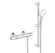 GROHE Grohtherm 1000 douchesysteem met glijstang 60 cm en S-koppelingen HOH = 15 cm