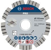 Bosch Diamandschijf Best for Concrete beton diameter 115 x asgat 22.2mm