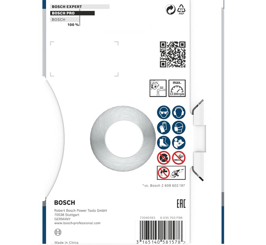 Bosch Diamandschijf Best for Concrete beton diameter 115 x asgat 22.2mm