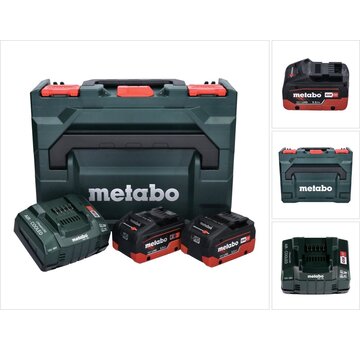 Metabo 18V LiHD accu starterset (2x 5.5Ah) + lader in MetaBox 685077000