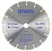 Irwin diamantschijf voor haakse slijper Ø230 mm (steen en beton)