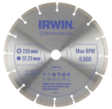 Irwin diamantschijf voor haakse slijper Ø230 mm (steen en beton)