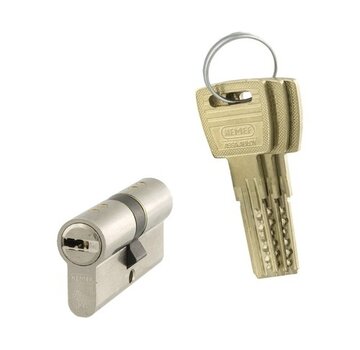 Nemef veiligheidscilinder NF4 met keersleutel 30/30 mm SKG 3-sterren