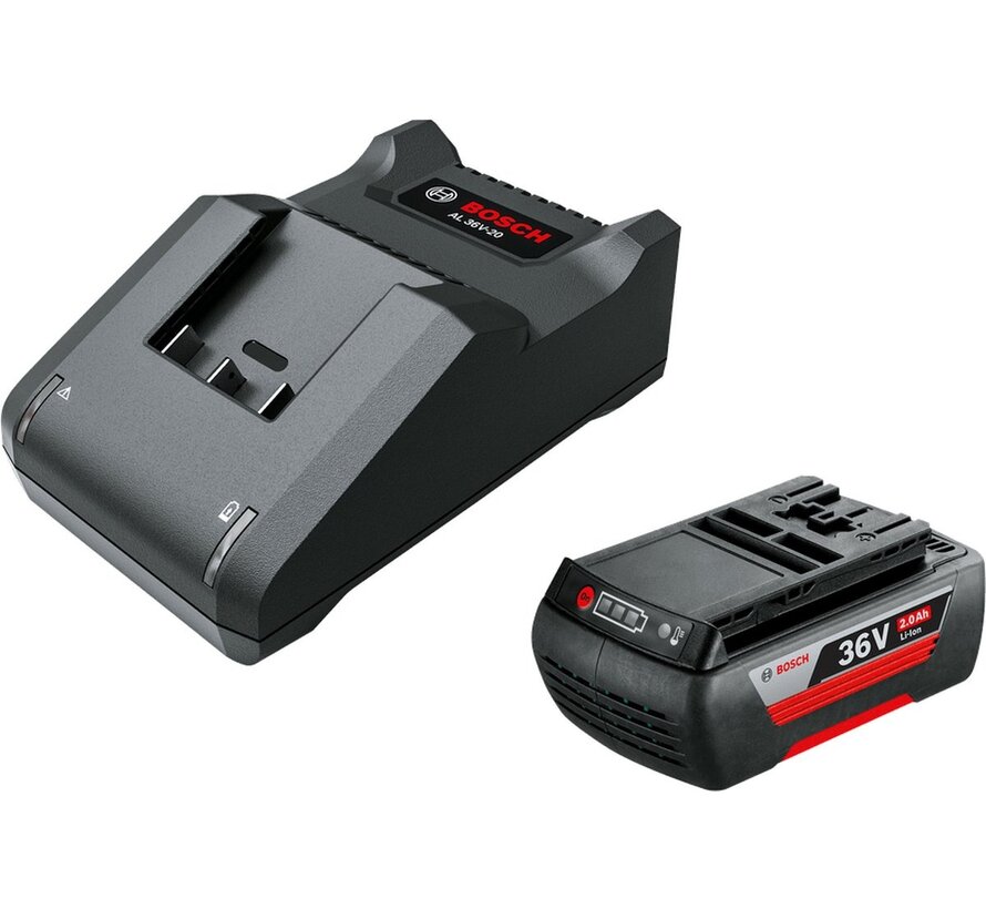 Bosch Accessoires Starter Set 36V | GBA 36V 2.0Ah + AL 36V-20