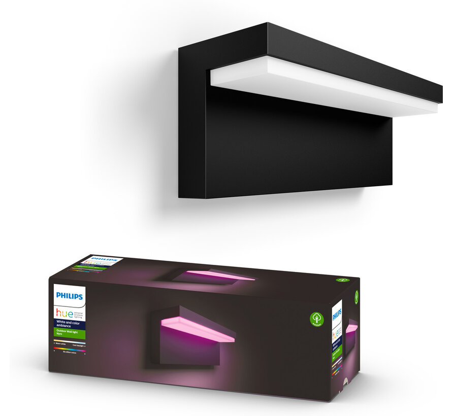 Philips Hue Nyro muurlamp White and Color zwart
