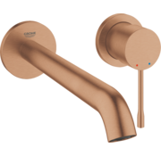 Grohe Essence New 2-gats wastafelmengkraan M-size (wand) exclusief inbouwdeel warm sunset brons geborsteld