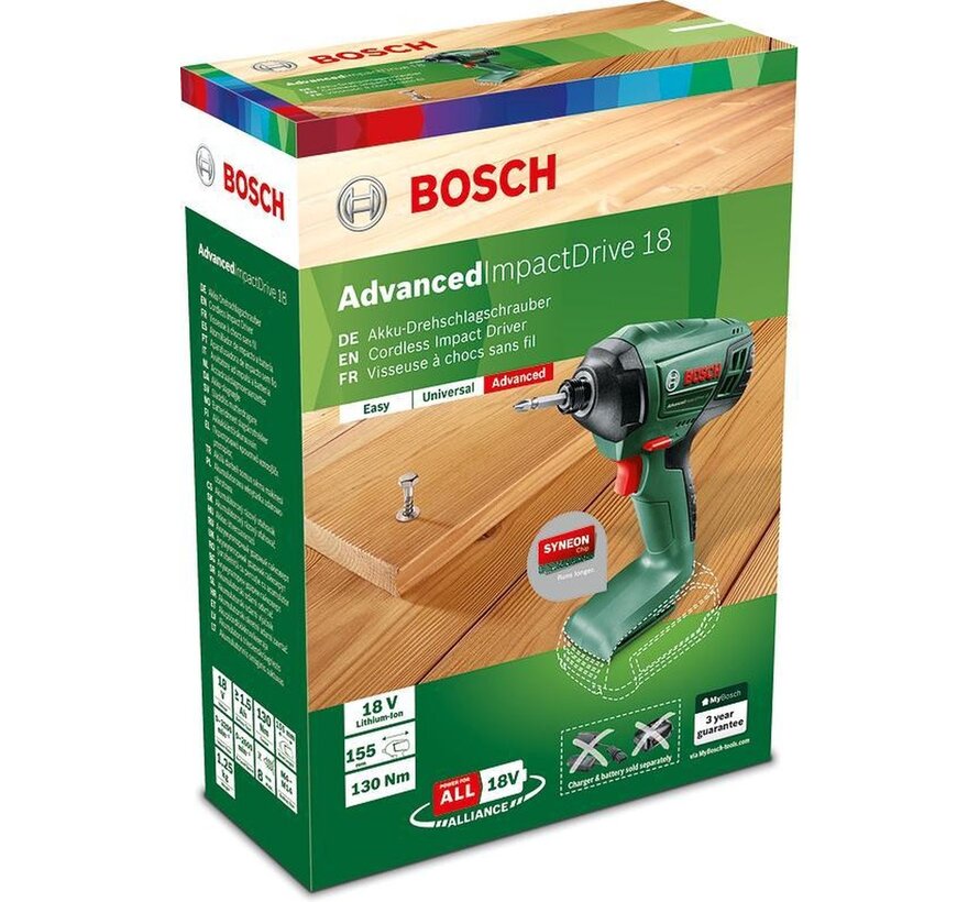 Bosch accu slagschroevendraaier AdvancedImpactDrive 18V (zonder accu)