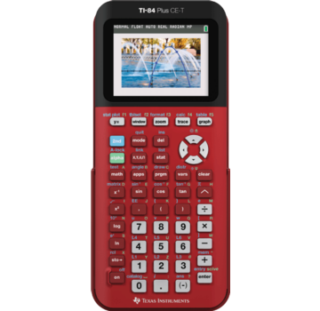 Texas Instruments TI 84 Plus CE-T Grafische rekenmachine Rood - Tweedehands