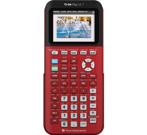 Texas Instruments TI 84 Plus CE-T Grafische rekenmachine Rood - Tweedehands