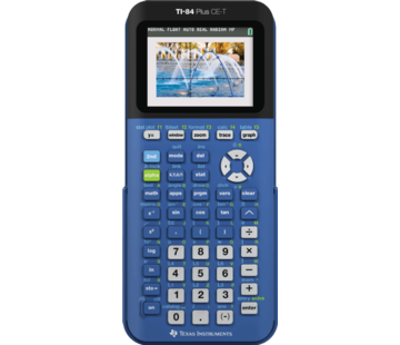 Texas Instruments TI 84 Plus CE-T Grafische rekenmachine Blauw - Tweedehands