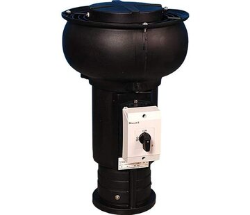 Itho Daalderop CVD-S ECO pijpdak ventilator met vochtsensor en werkschakelaar Ø125 mm