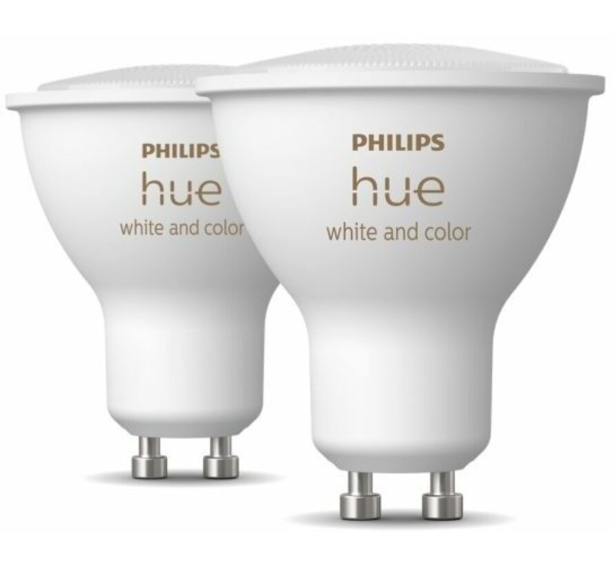 Philips Hue White en Color Ambiance GU10 4.3W (2-pack)