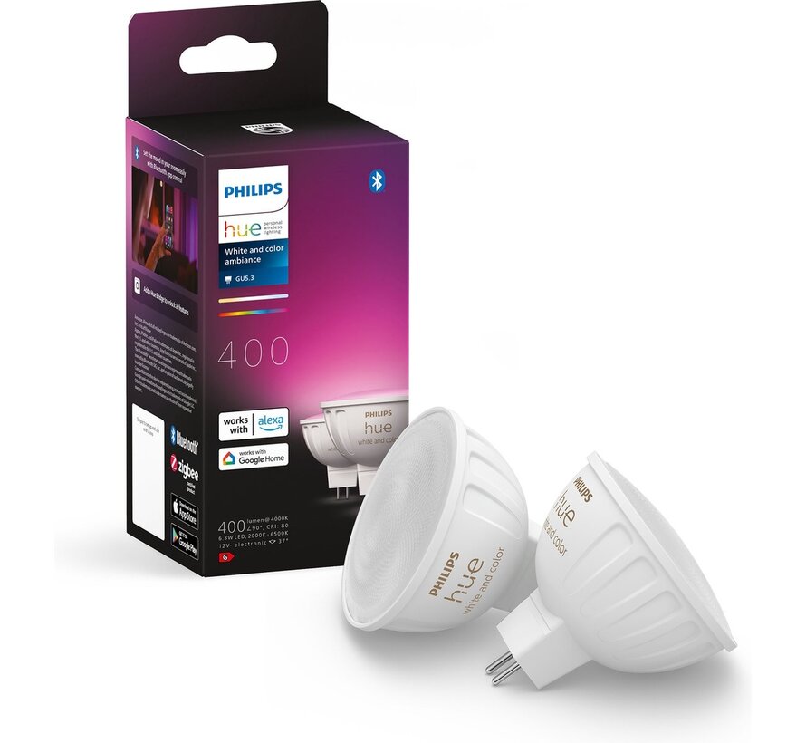 Philips Hue spot White and Color MR16 2-pack
