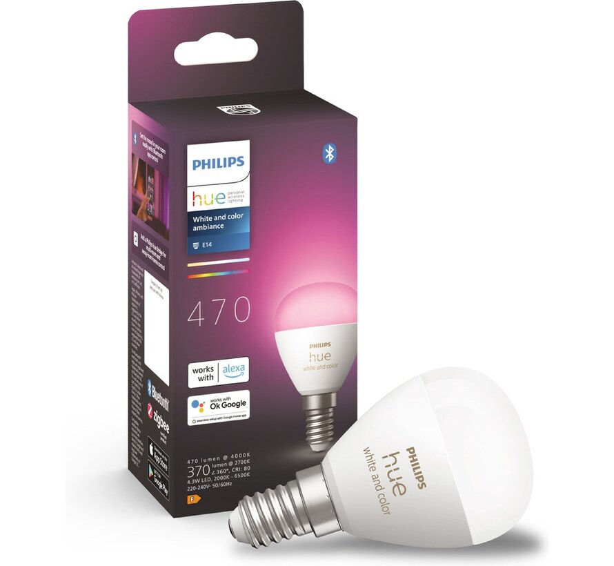 Philips Hue White & Color Ambiance Luster Kogellamp E14