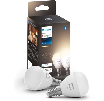Philips Hue White E14 Kogellamp (met bluetooth) Duopack