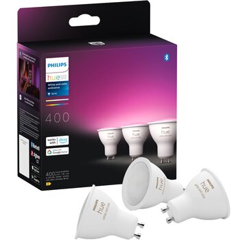 Philips Hue White & Color Ambiance Bluetooth GU10 3-pack
