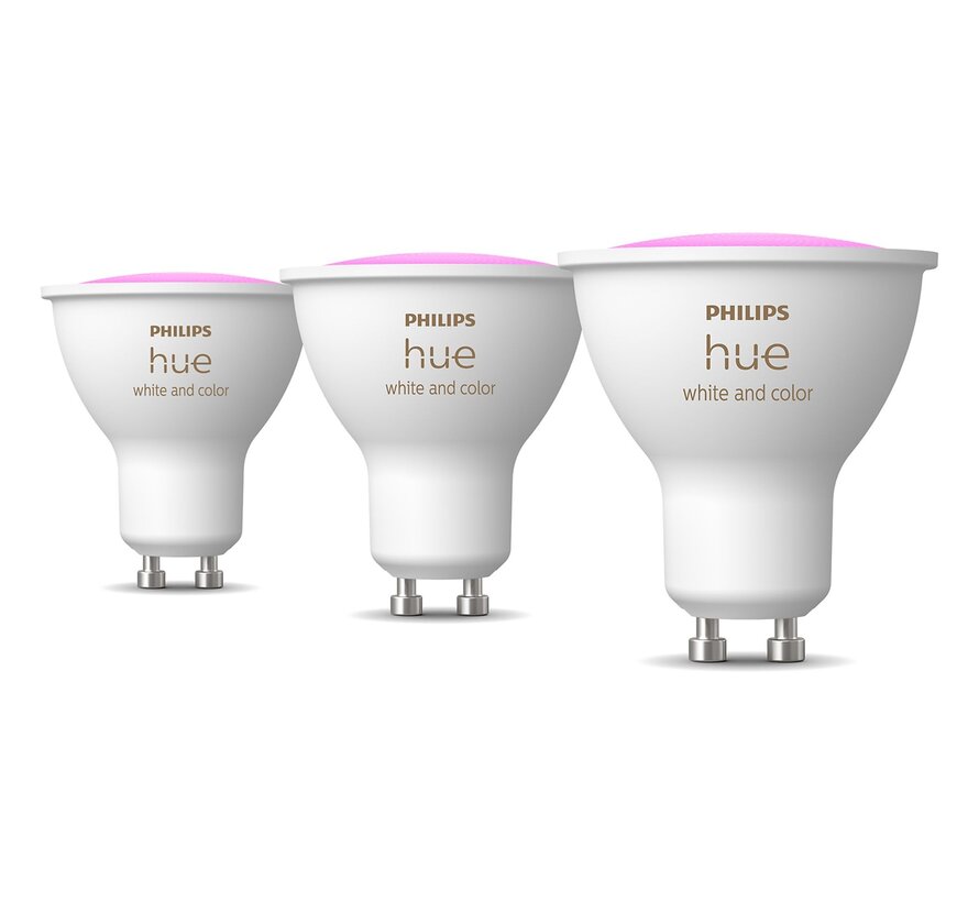 Philips Hue White & Color Ambiance Bluetooth GU10 3-pack