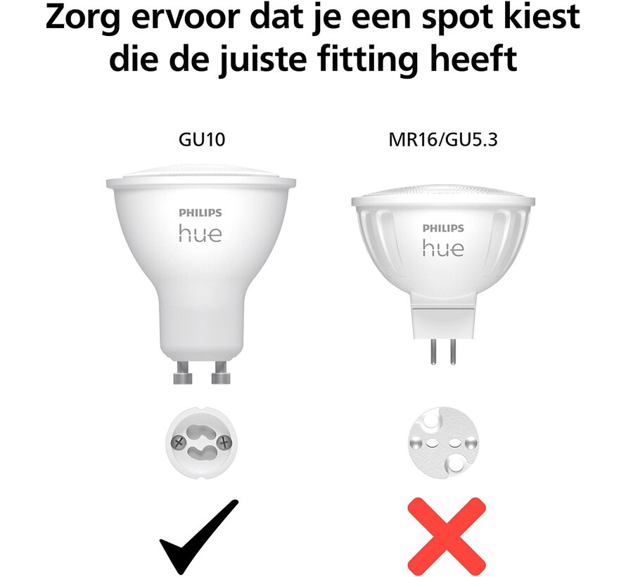 Philips Hue White & Color Ambiance Bluetooth GU10 3-pack