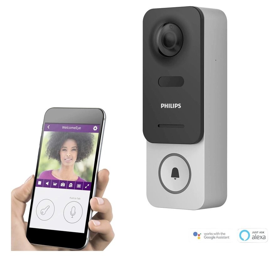 PHILIPS Smart videodeurbel WelcomeEye Link Wi-Fi (531034) Video deurbel