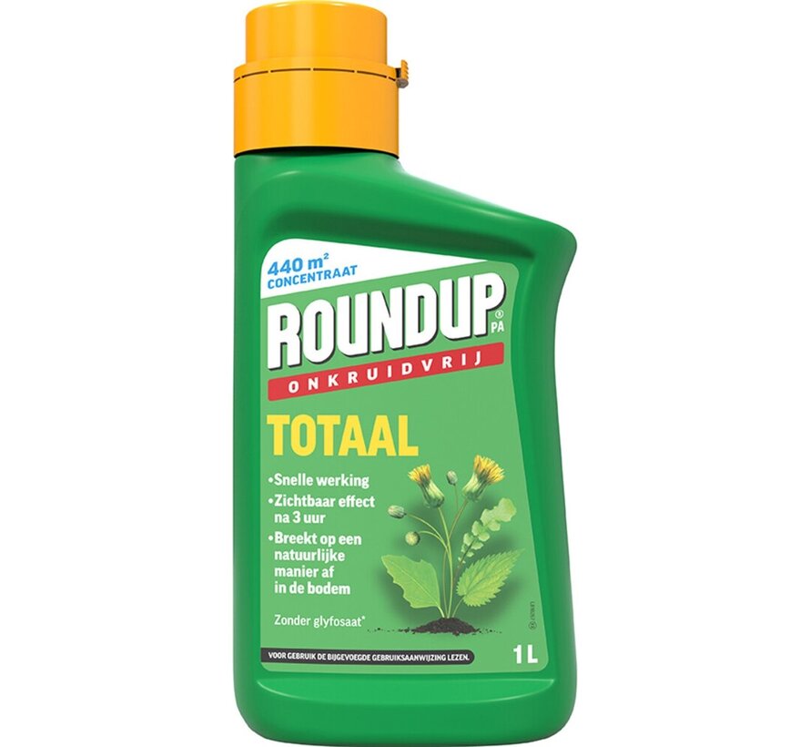 ROUNDUP Totaal Onkruidvrij Concentraat 1L