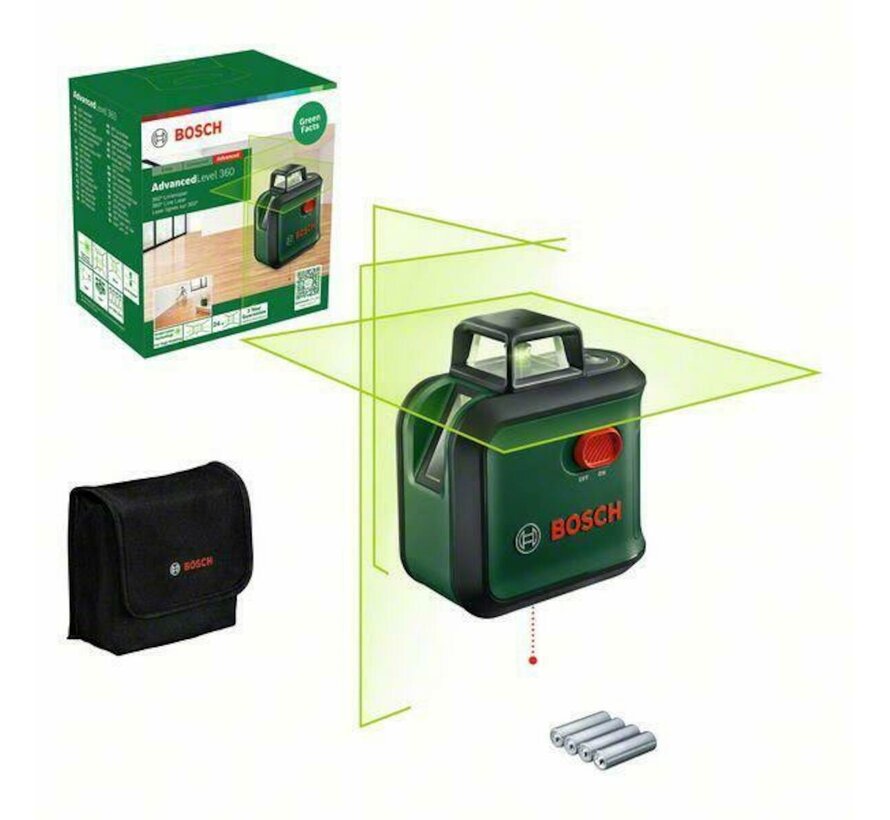 BOSCH AdvancedLevel 360 kruislijnlaser