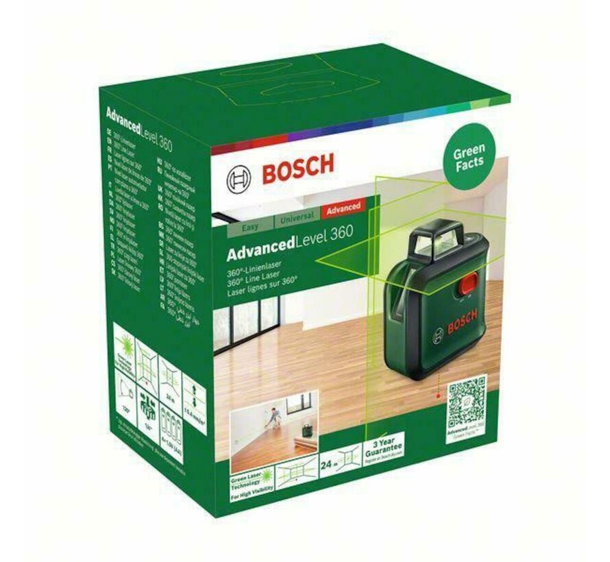 BOSCH AdvancedLevel 360 kruislijnlaser
