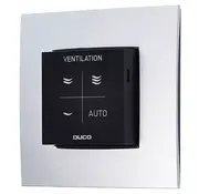 Duco CO2 ruimtesensor met bediening RF/Wired zwart