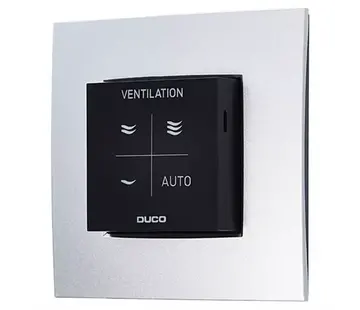 Duco CO2 ruimtesensor met bediening RF/Wired zwart