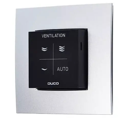 Duco CO2 ruimtesensor met bediening RF/Wired zwart