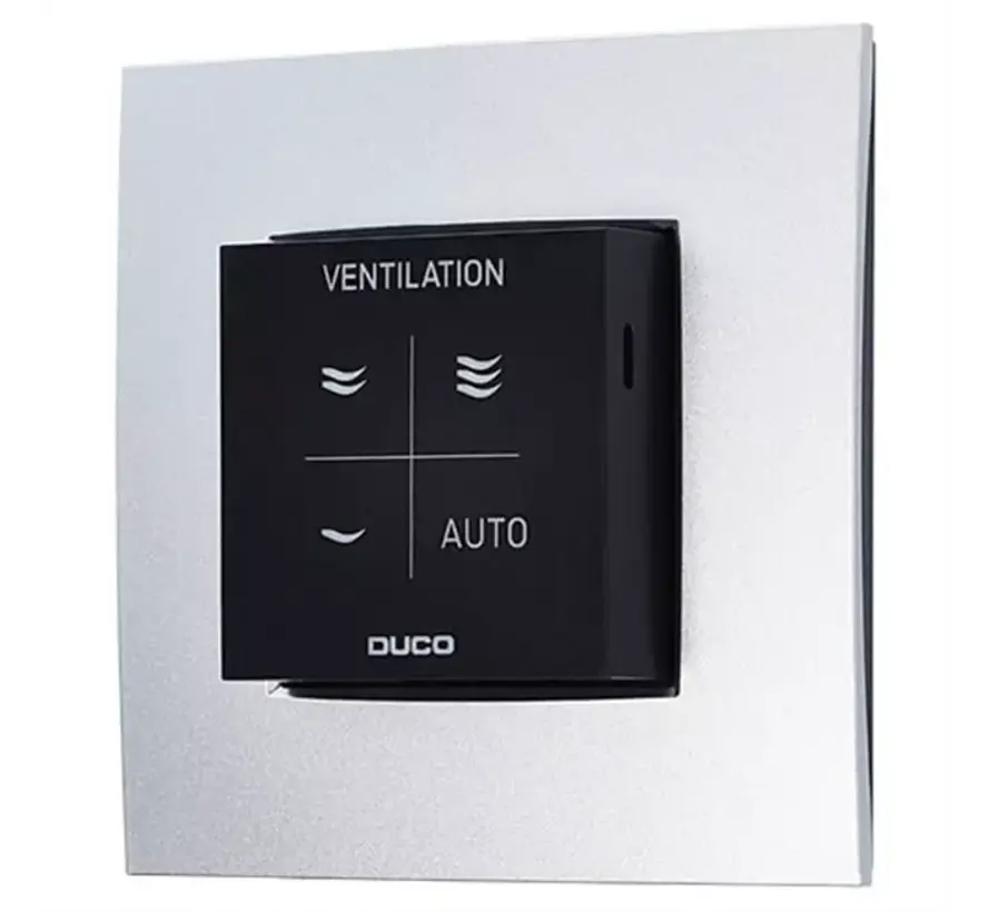 Duco CO2 ruimtesensor met bediening RF/Wired zwart