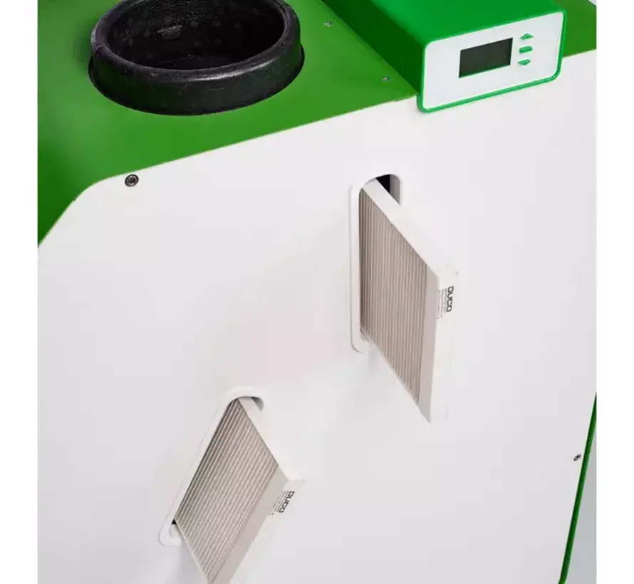 Duco WTW DucoBox Energy 325 1ZH - 1 zone sturing met heater - links - 325 m³/h