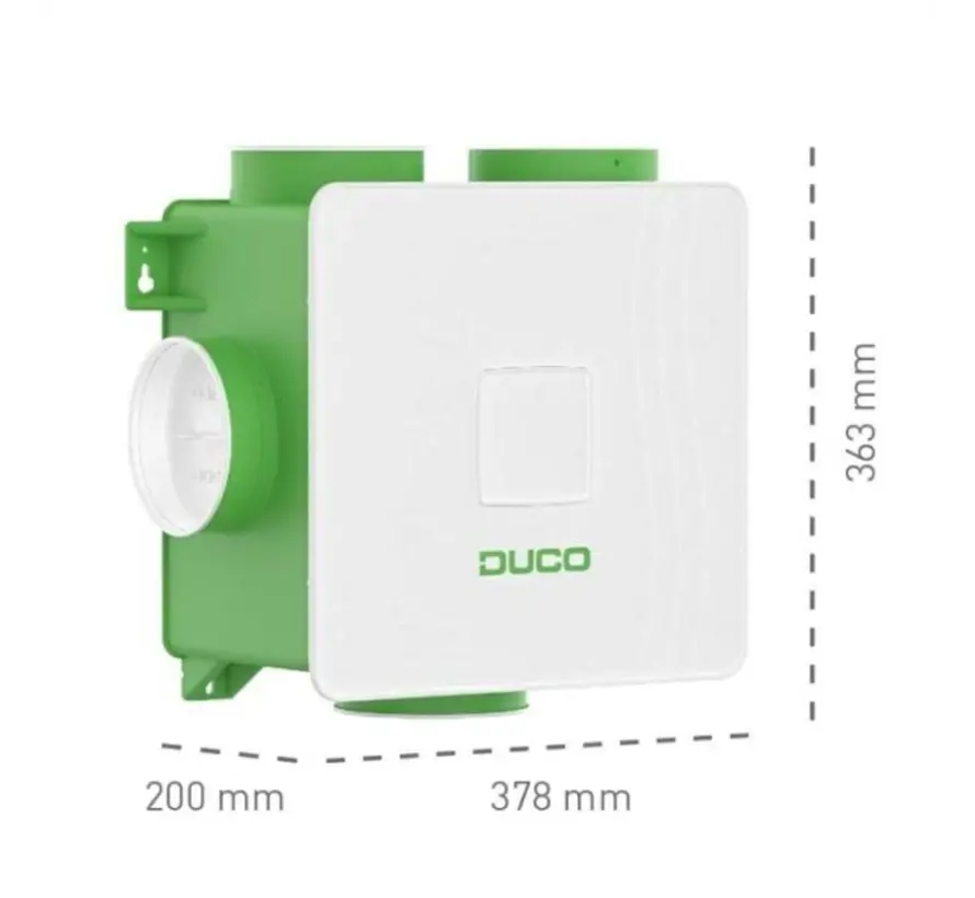 Duco DucoBox Reno all-in-one met RF bedieningsschakelaar standaard stekker