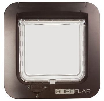 Sureflap Microchip Kattenluik - Kattenluik - 22x13x25 cm Bruin
