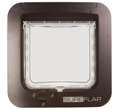Sureflap Microchip Kattenluik - Kattenluik - 22x13x25 cm Bruin
