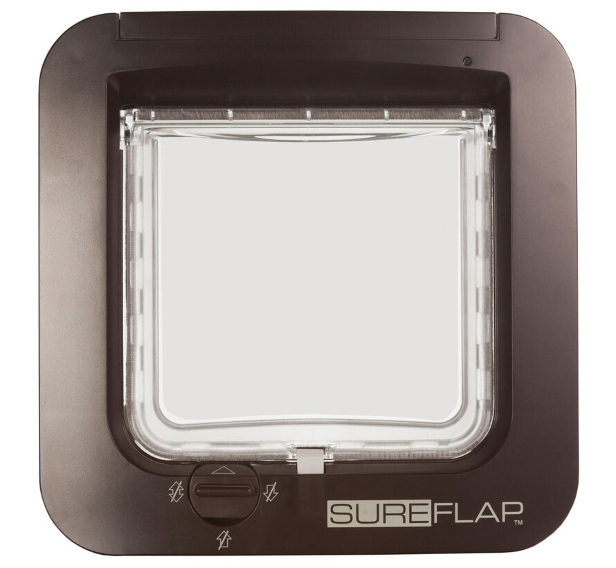 Sureflap Microchip Kattenluik - Kattenluik - 22x13x25 cm Bruin
